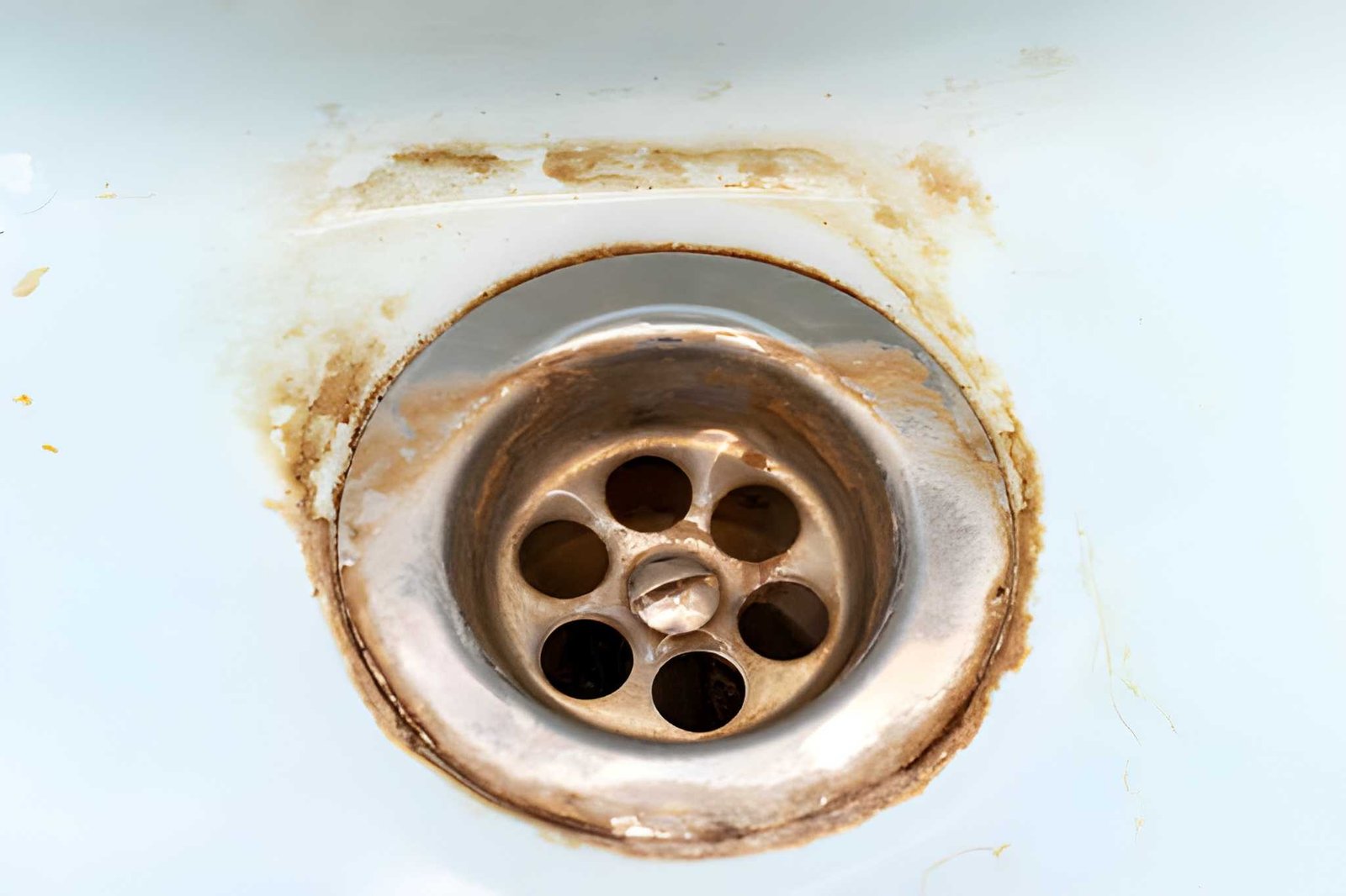 Hard water staining and sun damage undocumented in Phoenix rental property