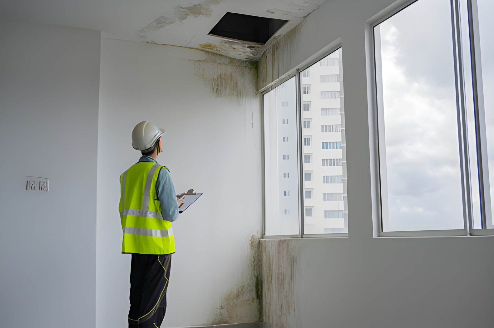 Breasy inspector conducting a move-out inspection at a Phoenix rental unit