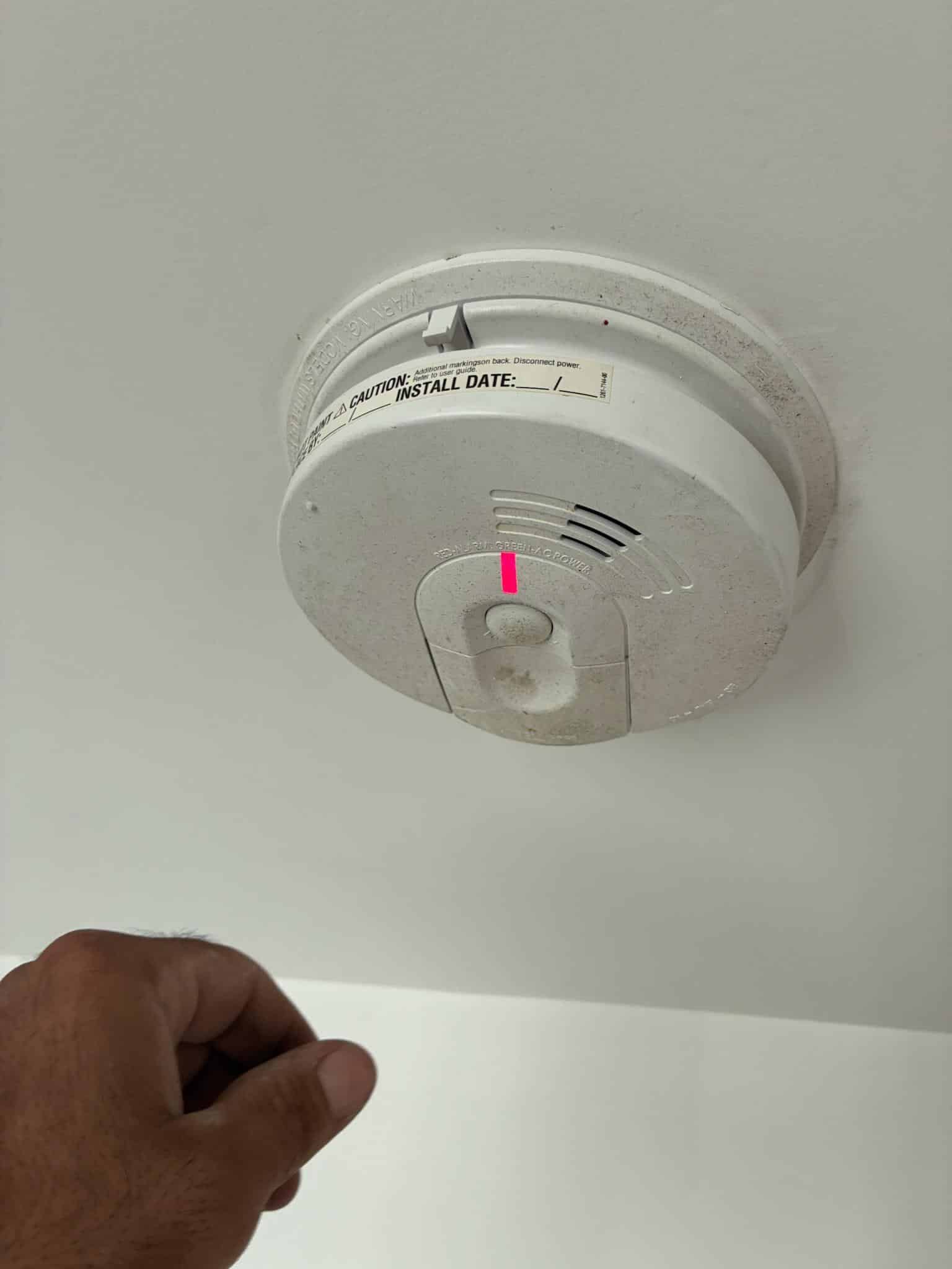 Thermostat verification and system operation test at a Scottsdale rental home