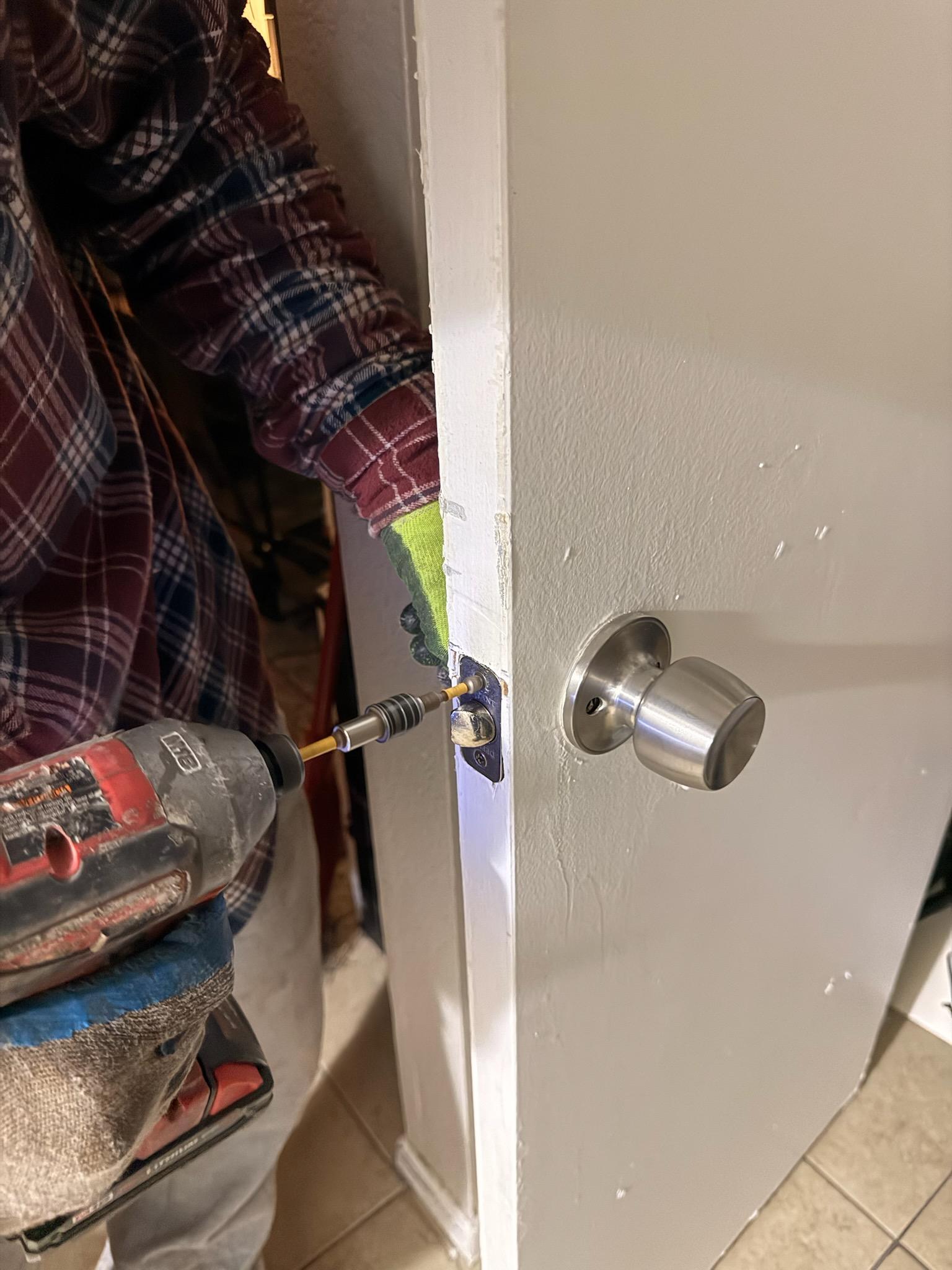 Placeholder: replace with a completed door repair job photo