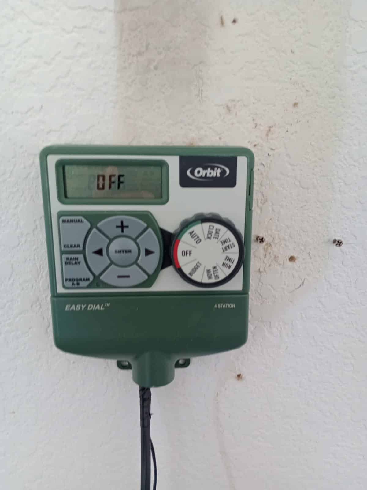 Caliche soil drip line break repair San Tan Valley AZ