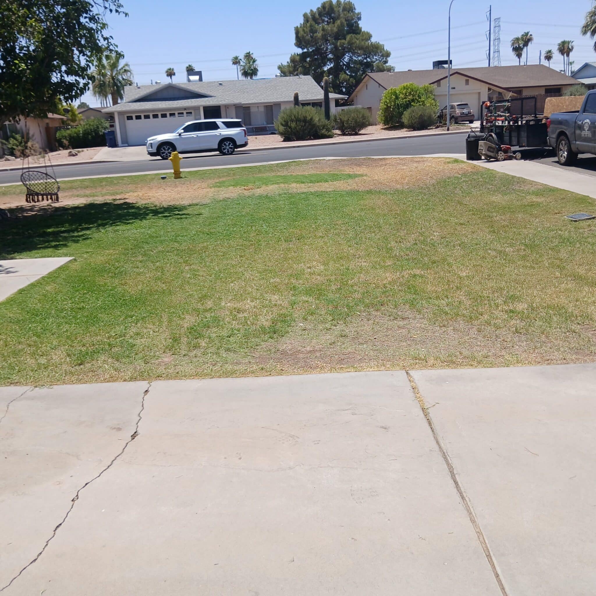 Completed landscaping work order in San Tan Valley, AZ