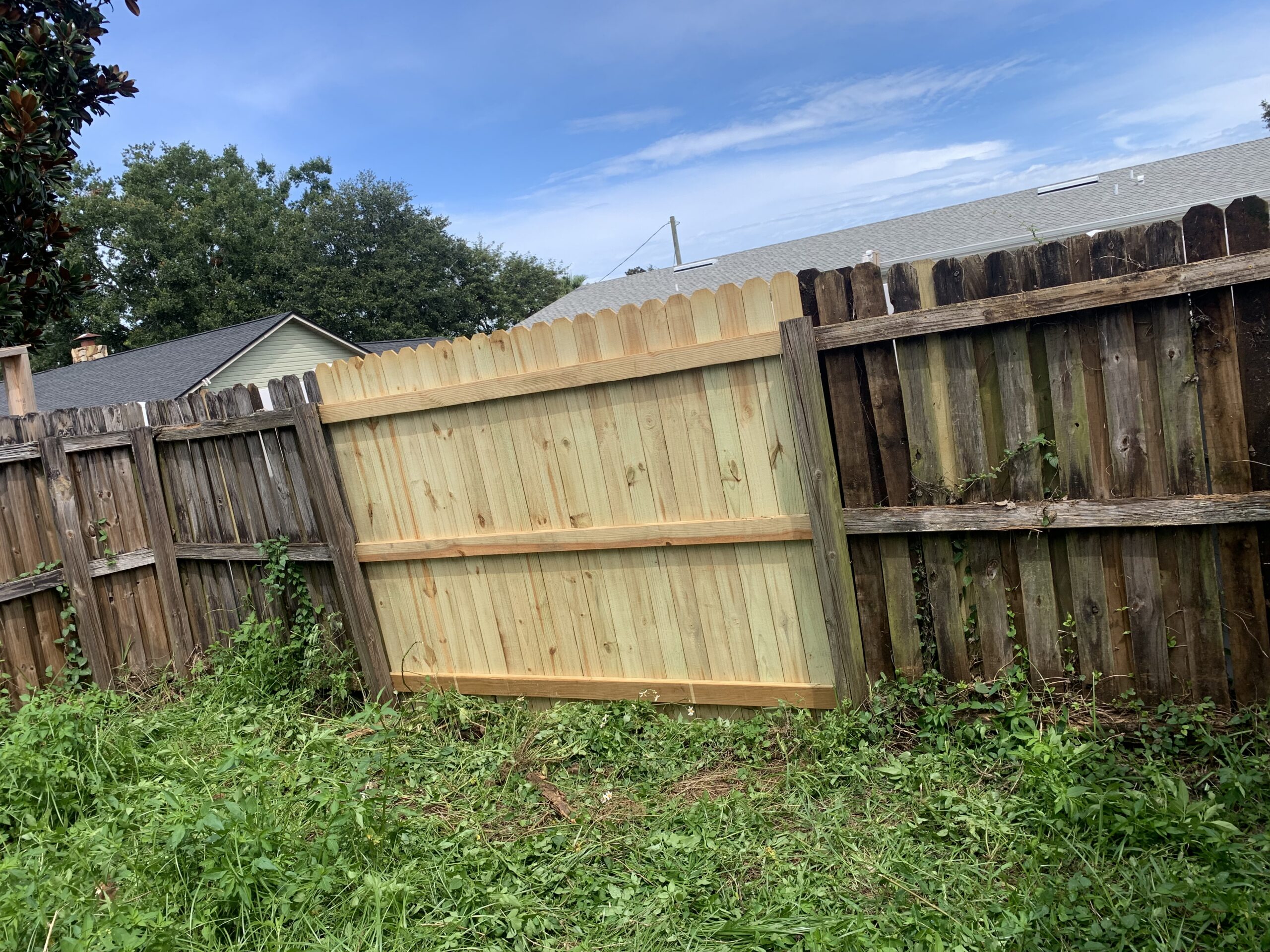Fence repair at a property in Apache Junction, AZ