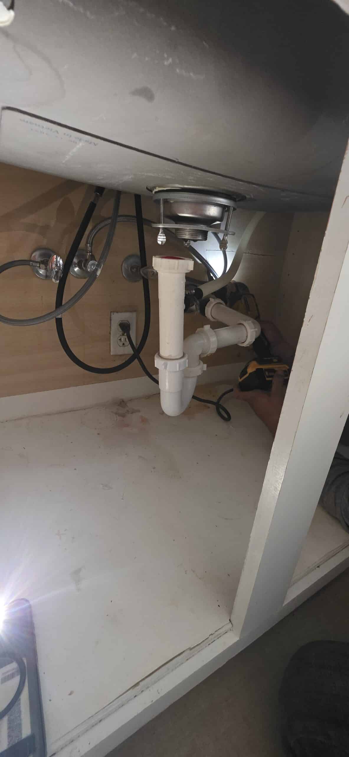 Plumbing repair on an older stick-built home in Apache Junction, AZ