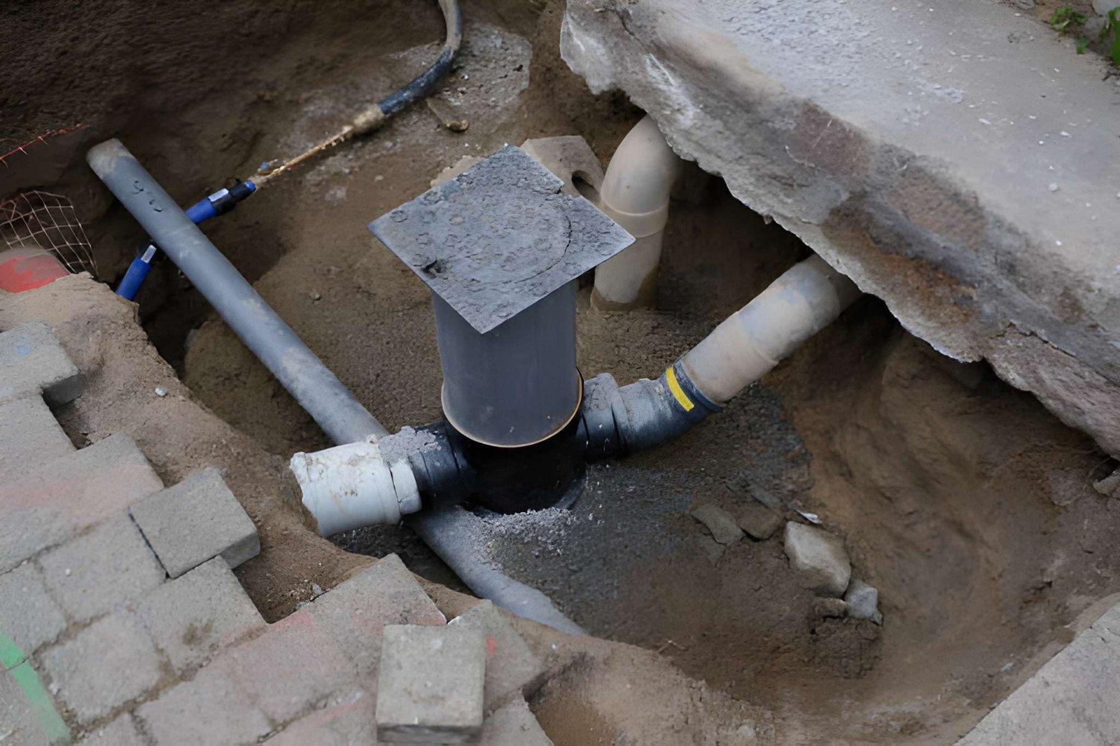 Placeholder: replace with a completed French drain installation job photo